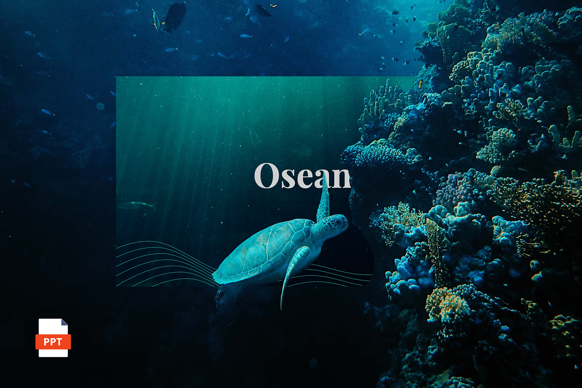 Osean - Powerpoint Template, a Presentation Template by Pixelz Studio (Photo 1 of 10)