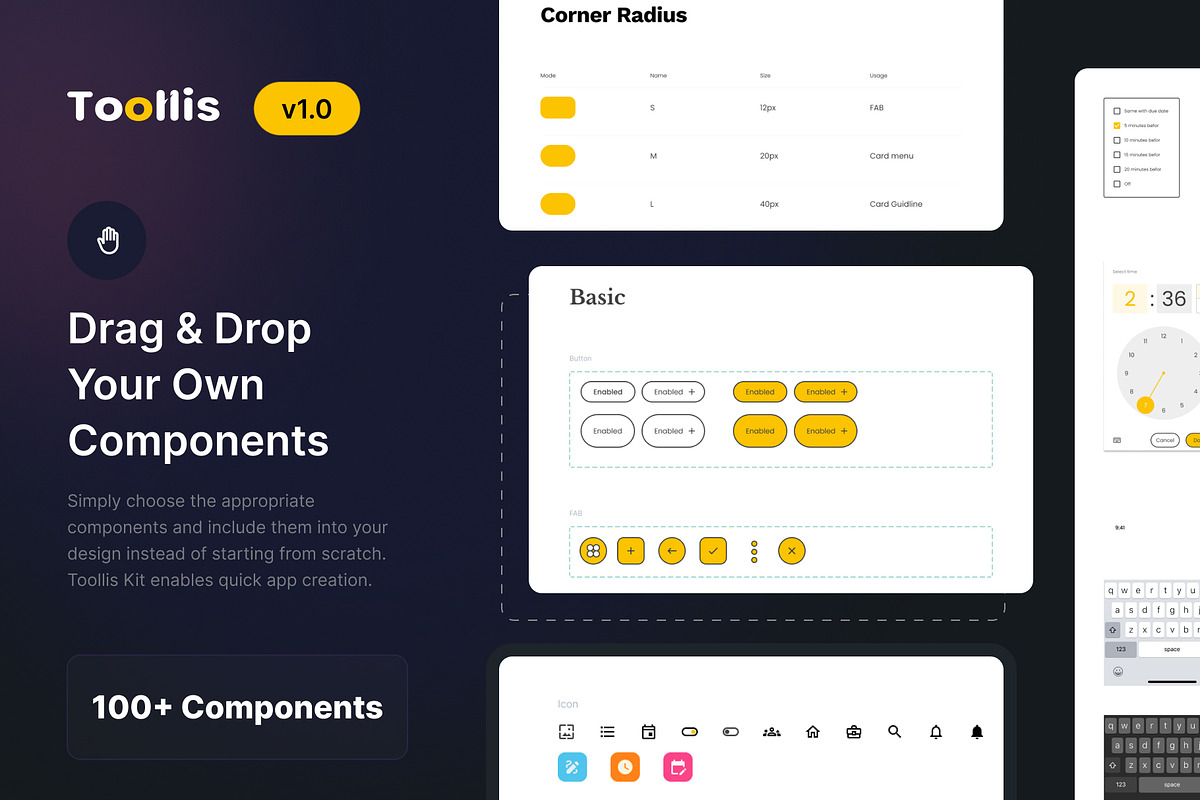 Toollis - To Do List App UI Kit, a Templates & Theme by hiddemaru (Photo 3 of 6)