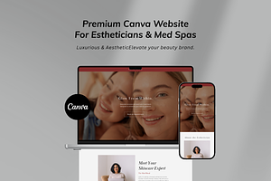Aesthetic Beauty Studio Website, a Landing Page Template by batang