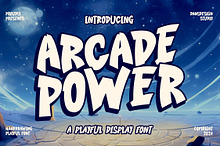 Arcade Power Marker Playful Comic