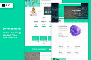 StemCell Banking Landing Page