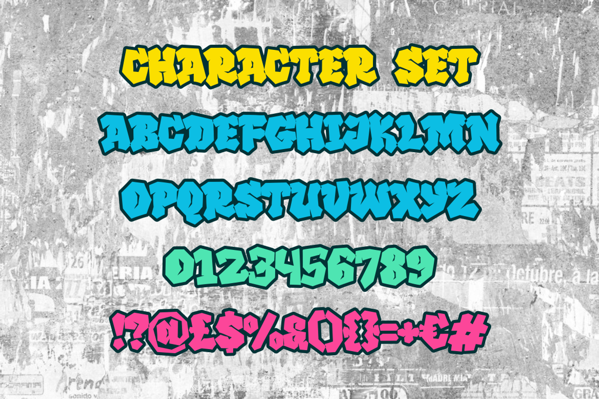 Melting Graffiti - Layered Graffiti, a Font by PutraCetol Studio (Photo 4 of 6)