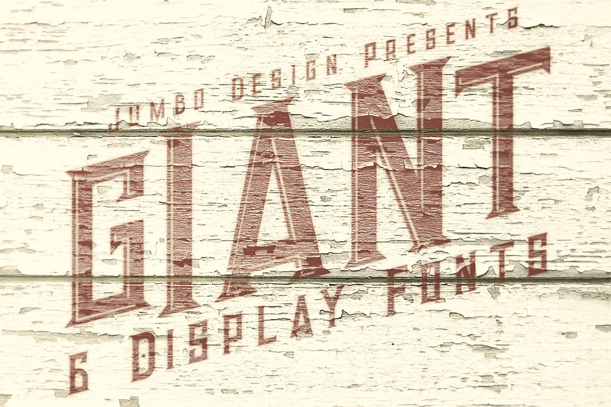 Giant - Vintage Style Font preview 5