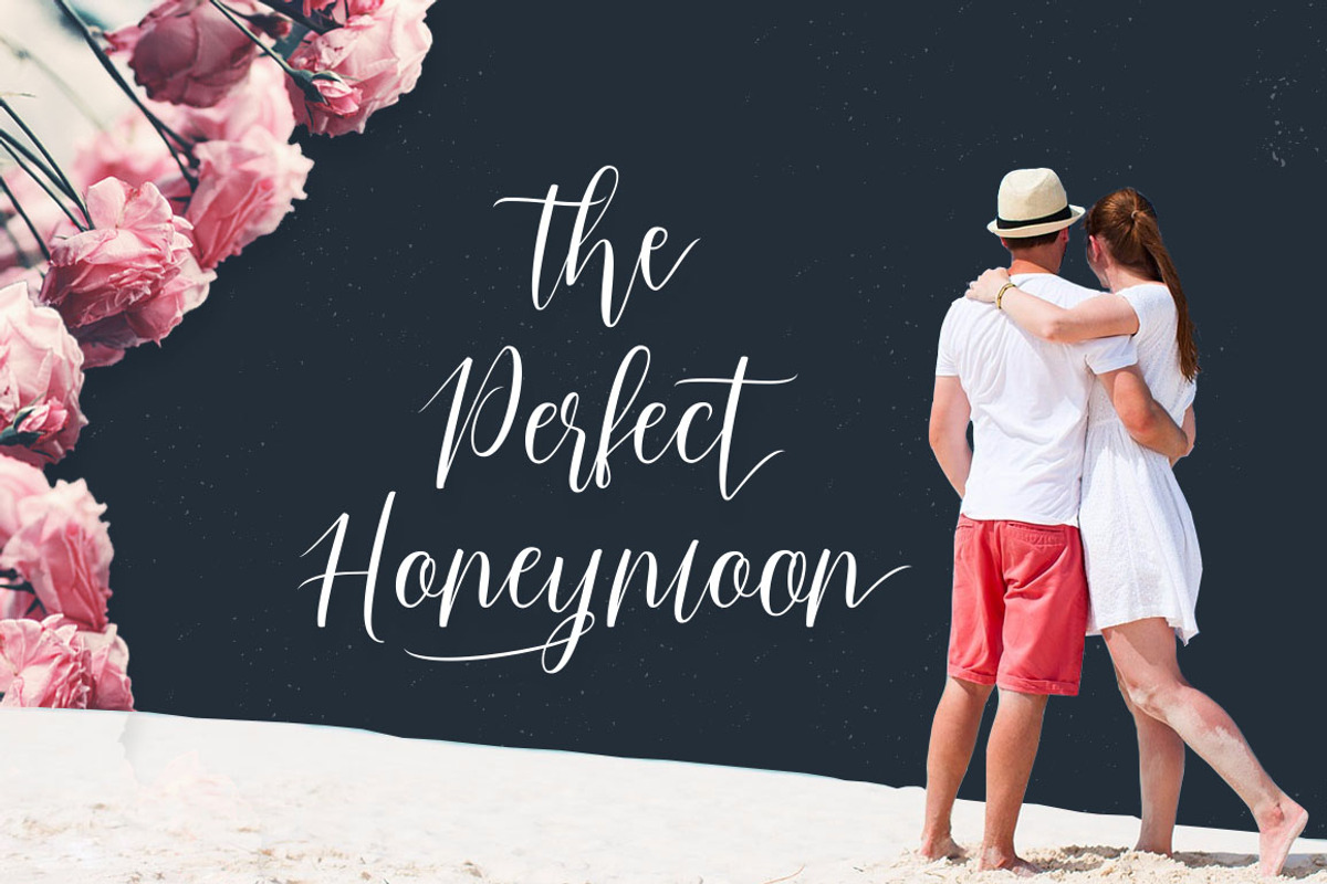 Just Married Script, a Script Font by Gatype (Photo 4 of 8)