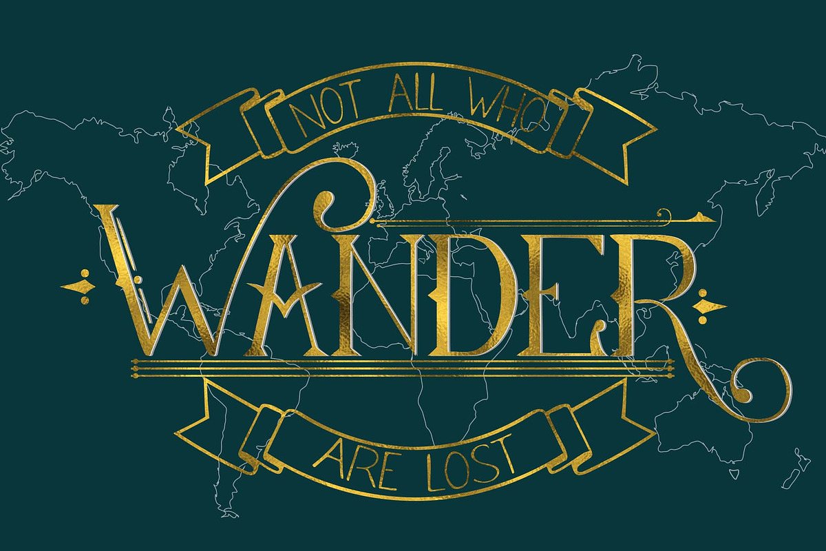 Wanderlust:Vintage Display Font preview 6