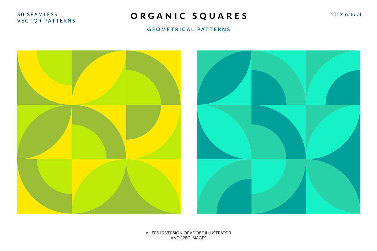 Organic Squares Patterns, a Pattern Graphic by Designnina Shop (Photo 14 of 14)