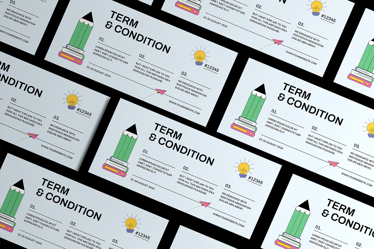 Flat Vector Back to School Voucher, a Card Template by Neermana (Photo 3 of 4)