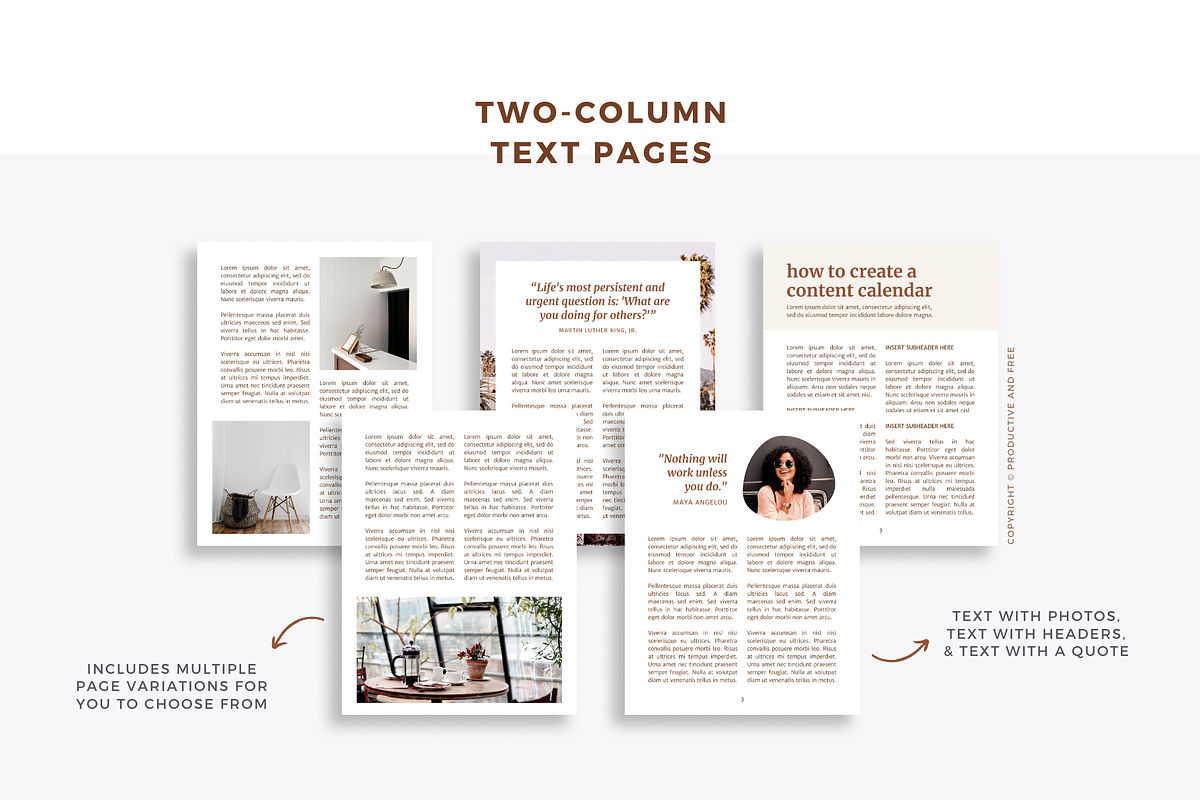 Canva E-book Template | 80+ Pages, a Magazine Template by ProductiveandFree (Photo 9 of 23)