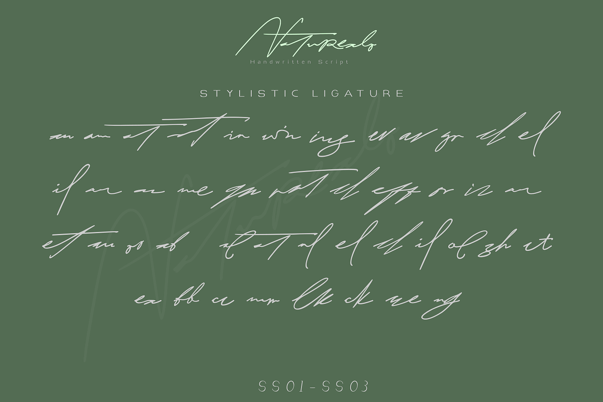 Naturealo | Handwritten Script, a Script Font by Mozyen Studio (Photo 8 of 13)