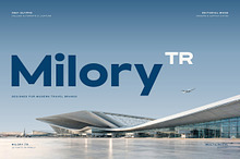 Milory TR - Wide Geometric Sans Font