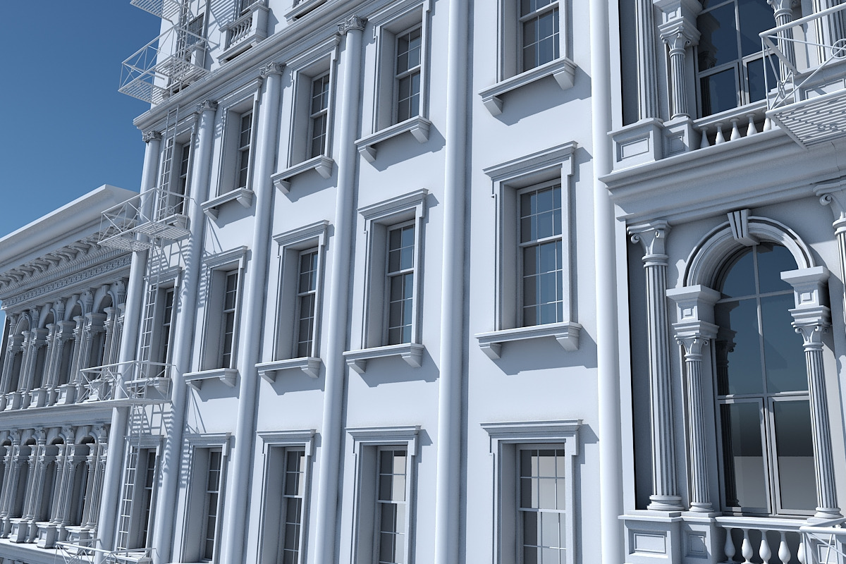 Commercial Building Facade 17, an Architecture 3D Model by Giimann (Photo 10 of 14)