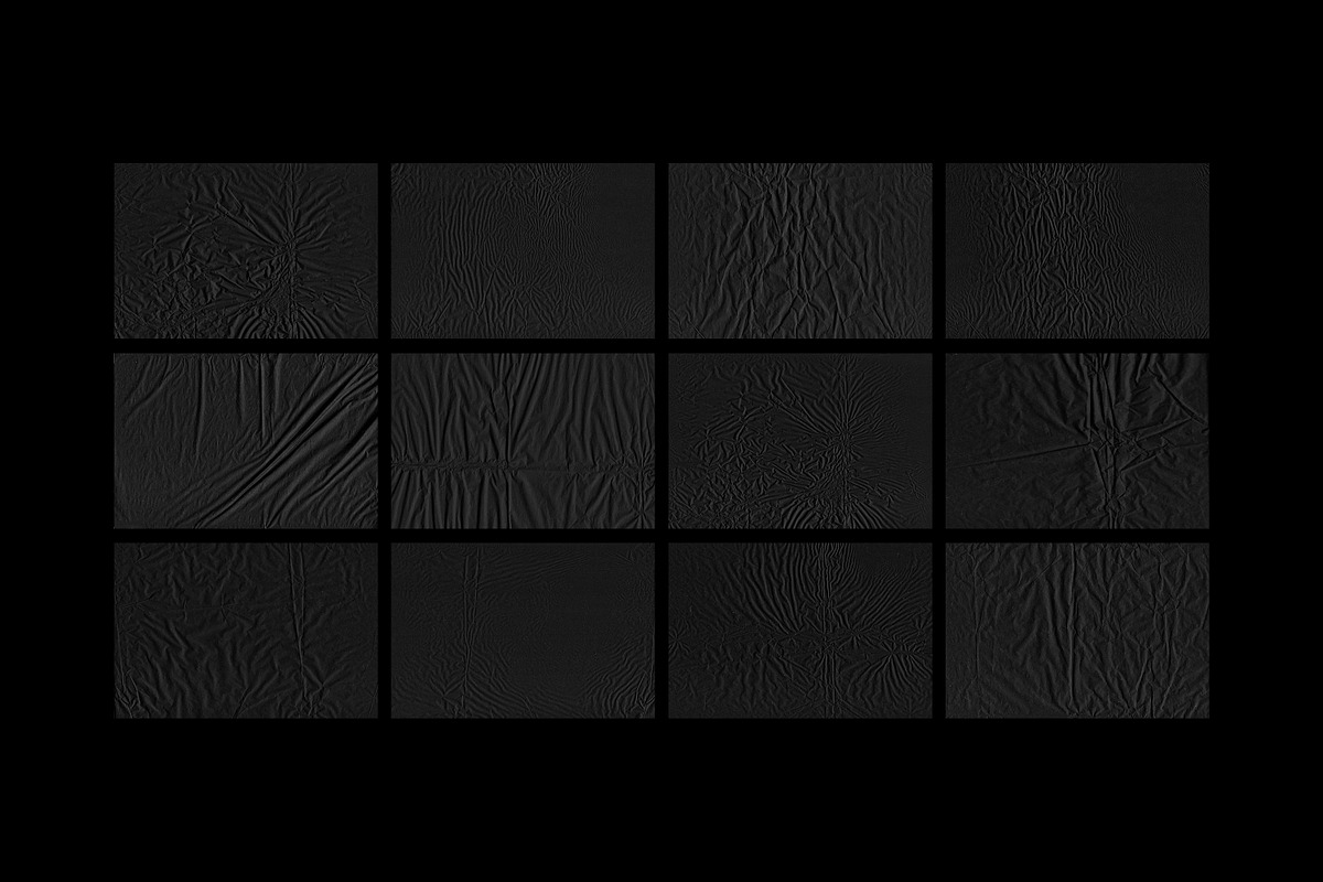 Black Crumpled Paper Textures, a Texture Graphic by pixelbuddha.net (Photo 2 of 7)