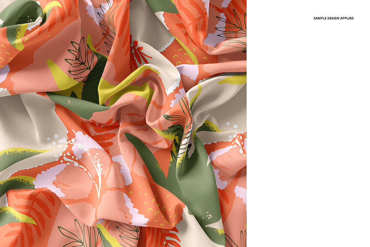Silk Fabric Closeups Mockup Set, a Merchandise Mockup by creatsy5 (Photo 6 of 11)