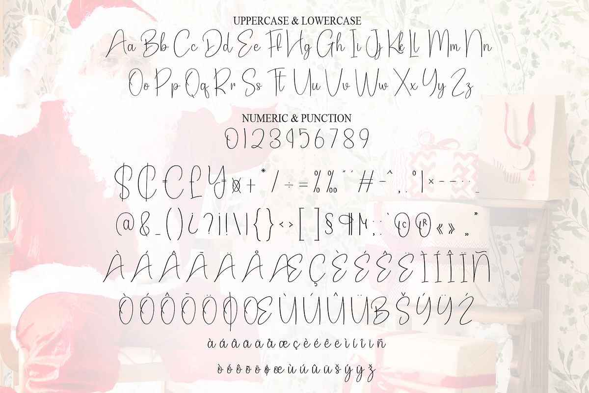 Birthday Santa | Script Font, a Handwritten Font by Scratchones (Photo 7 of 8)