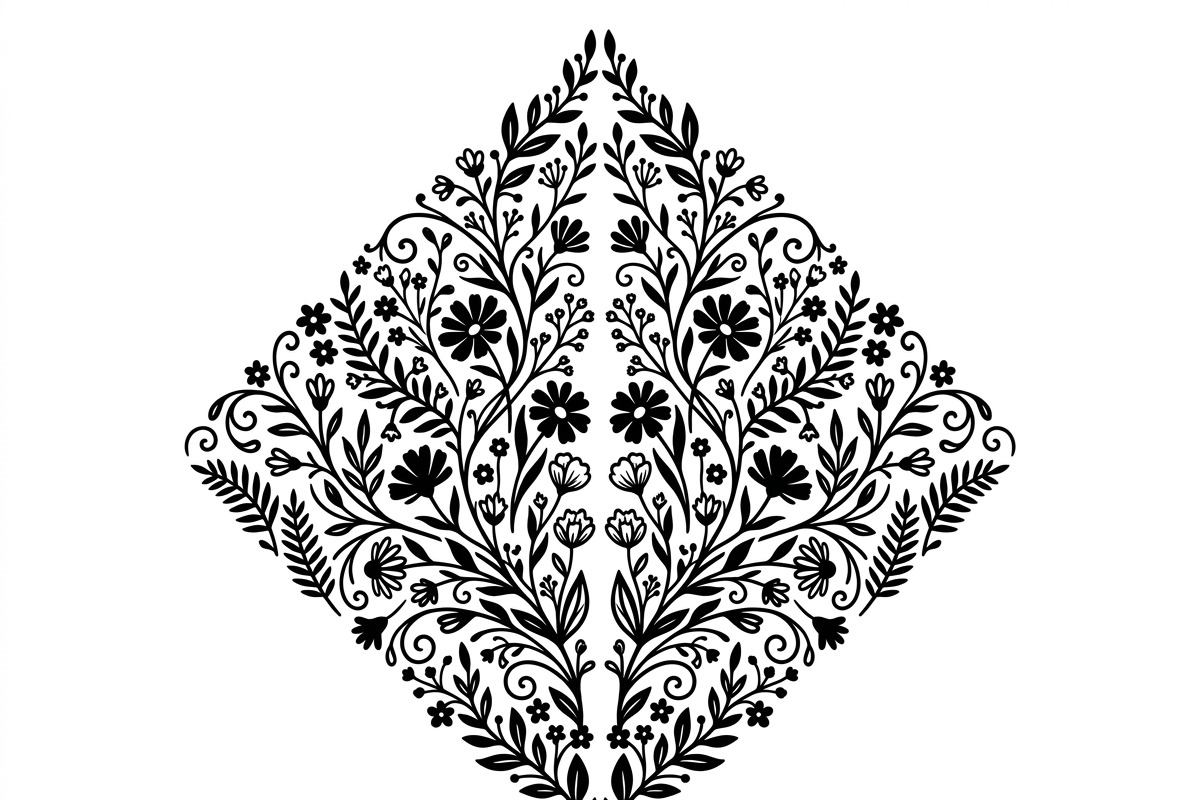 60 Romantic Diamond Wall Floral, a Decorative Illustration by Amazin_art (Photo 35 of 42)