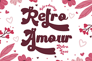Retro Amour - Retro Love Font, a Font by PutraCetol Studio (Thumbnail 1 of 11)