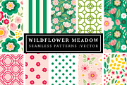 Wildflowers Seamless Patterns, a Pattern Graphic by Clover & Lilly (Thumbnail 6 of 7)
