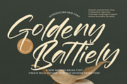 Goldeny Battiely Modern Brush Font, a Handwritten Font by operatype.co (Thumbnail 1 of 10)