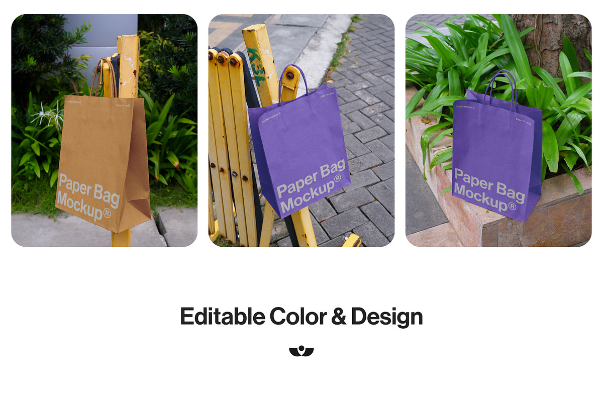 15 Outdoor Paper Bag Mockup Bundle, a Merchandise Mockup by Usethis Mockup (Photo 4 of 5)