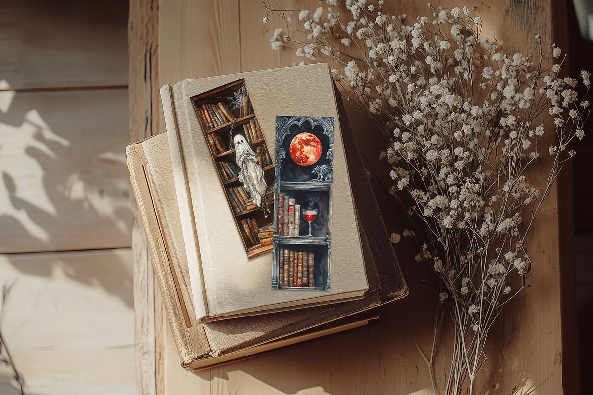 Bookcase Bookmarks, an Object Illustration by GlamArtZhanna (Photo 9 of 9)