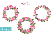 Watercolor Pink Roses, a Decorative Illustration by Color_Brush (Thumbnail 7 of 9)