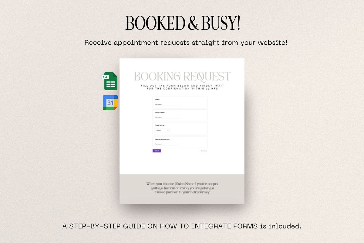 Hair Website Template for Salons and Hairstylists preview 5