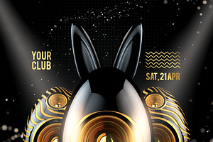 Happy Easter Party Flyer