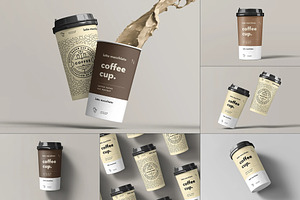 Paper Cup Mock-up, a Cups & Container Mockup by zippypixelstudio