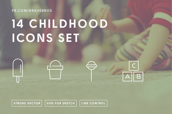 14 Childhood Icons Kids Fun Ice