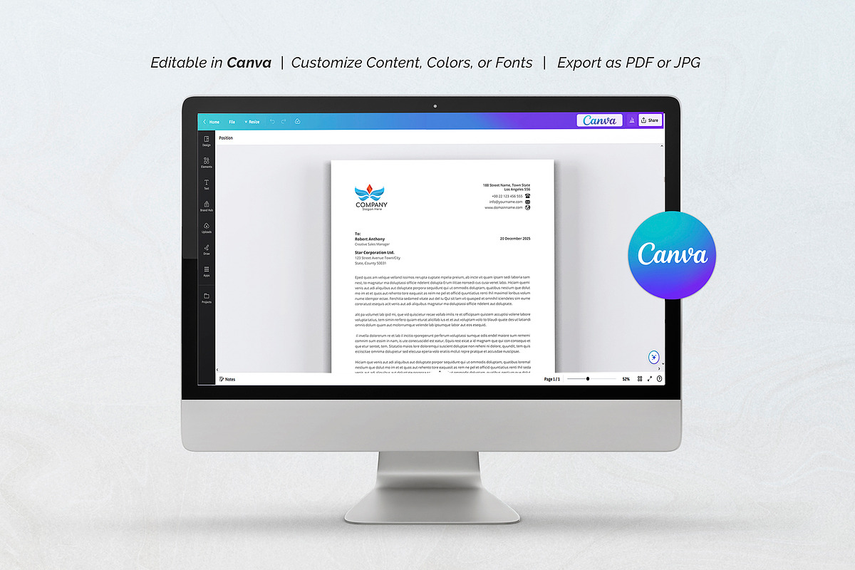 Letterhead and Invoice Bundle, a Stationery Template by DesignDevisers (Photo 16 of 19)