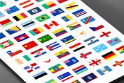 Flat Flags (228 Flags PNG/ICO/ICNS), a Solid Icon by alpercakici (Thumbnail 2 of 6)