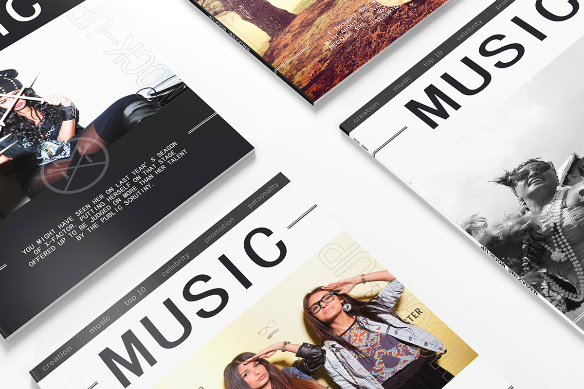 20 Magazine Mock-ups Pack, a Print Template by ItemBridge (Photo 3 of 5)