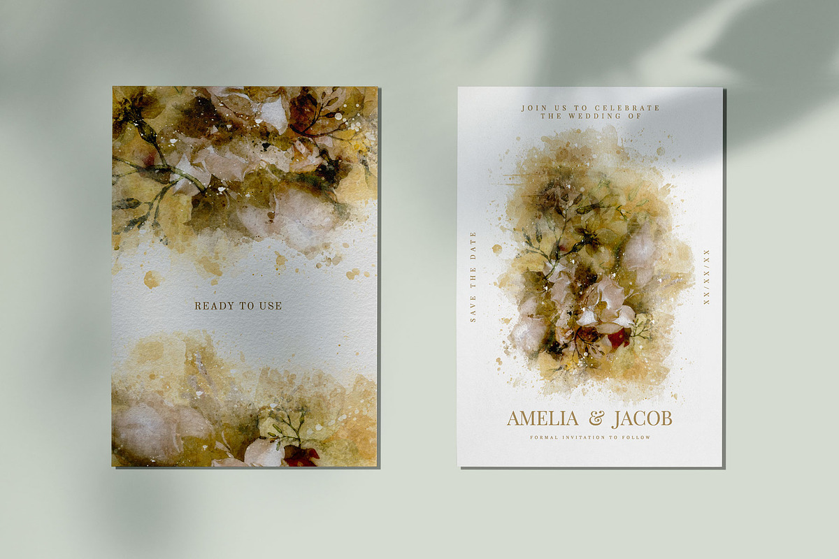Poetic Watercolor Backgrounds, a Pattern Graphic by Suna Kosem (Photo 6 of 26)