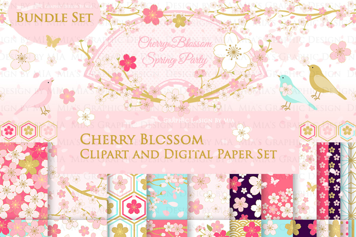 Cherry Blossom, Japanese Sakura, an Illustration by Mia's Graphic Design (Photo 1 of 9)
