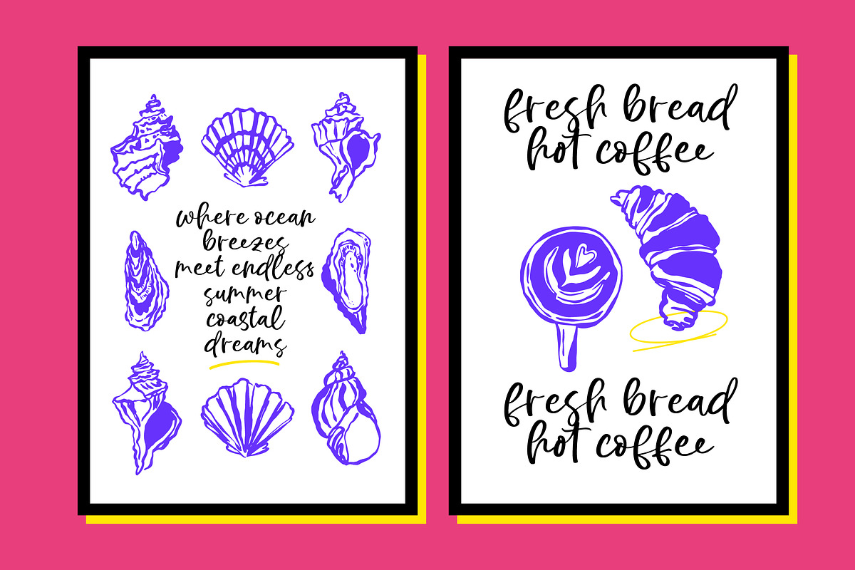 Sugar Blushy Modern Handwritten, a Script Font by Letterena Studios Script (Photo 6 of 10)