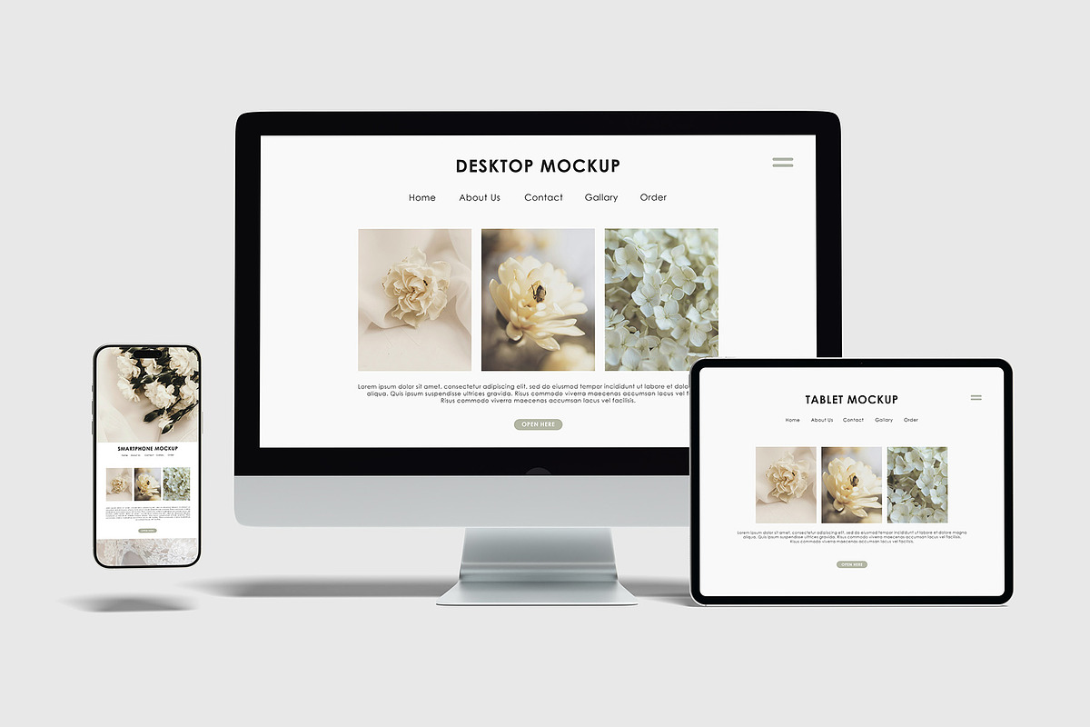 Multi Device Responsive Mockup, an iPad Mockup by Graphicbars (Photo 19 of 23)