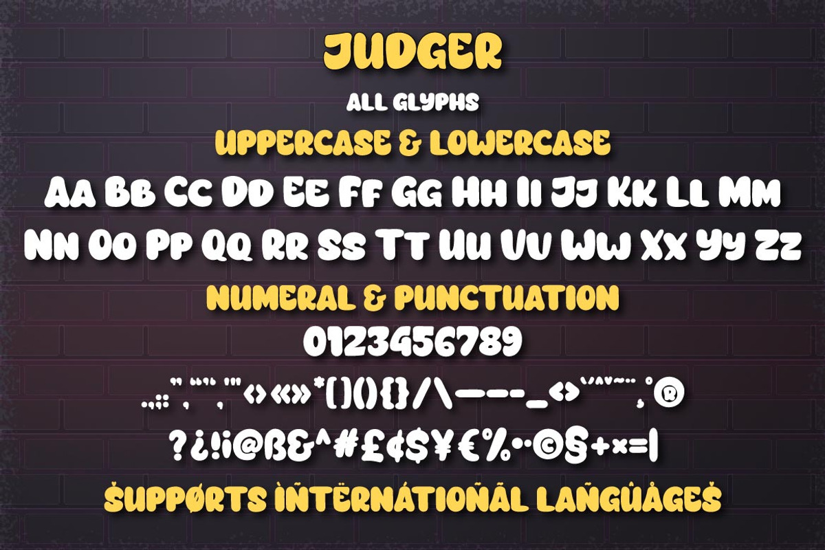 Judger, a Font by twinstd (Photo 8 of 9)