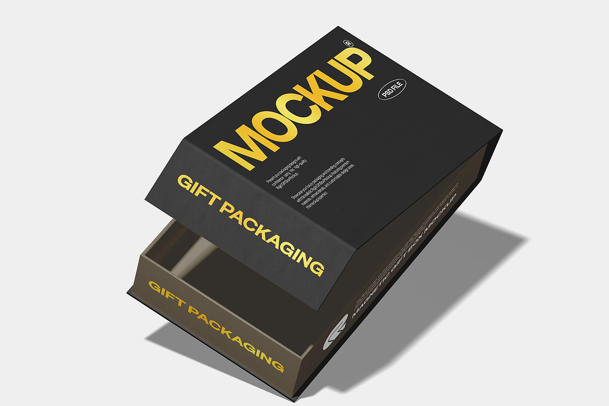 Rigid Gift Box Mockup, a Books & Magazine Mockup by Permadi Creative (Photo 5 of 5)