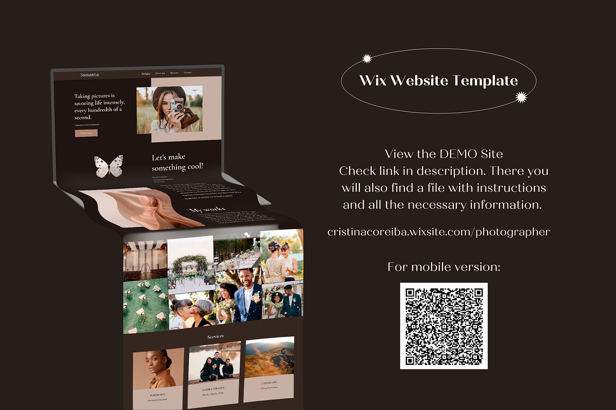 Wix Website Template Photographer, a Wix Template by Wixify Studio (Photo 12 of 12)
