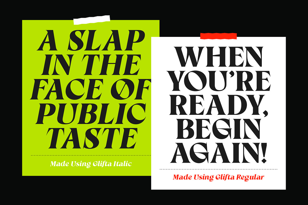 TNSC Glifta - Display Serif, a Serif Font by The Native Saint Club (Photo 6 of 14)