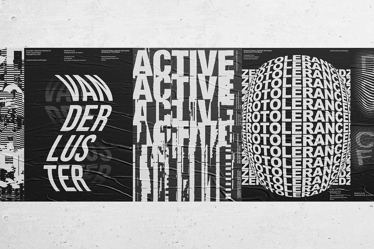 Typographic Poster Layouts No.01, a Poster Template by Evlogiev Studio (Photo 7 of 14)