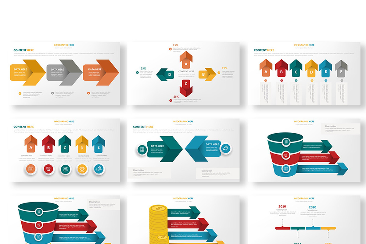 Infographics Powerpoint Presentation, a Presentation Template by Graphicgo (Photo 5 of 16)