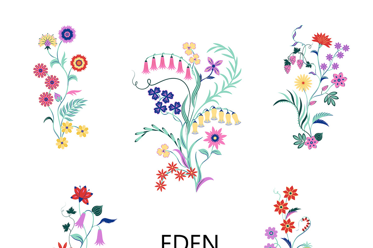 EDEN vector elements, an Object Illustration by erasovas (Photo 2 of 13)
