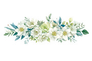 Soft White Floral Bundle, an Illustration by balal (Thumbnail 3 of 10)
