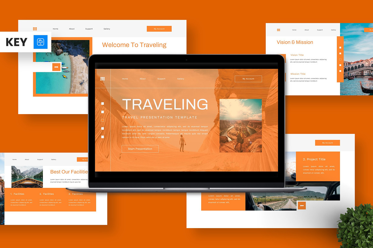 Traveling - Travel Keynote, a Presentation Template by Deepslide Studio (Photo 1 of 6)