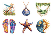 Boho Summer Vacation Holiday PNG, an Illustration by SinaCreation (Thumbnail 3 of 5)