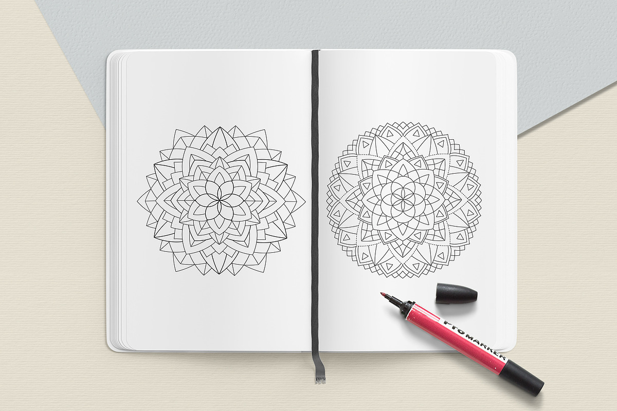 Sacred Geometry Mandala Coloring Boo, a Graphic by MISTstudioDesign (Photo 4 of 8)