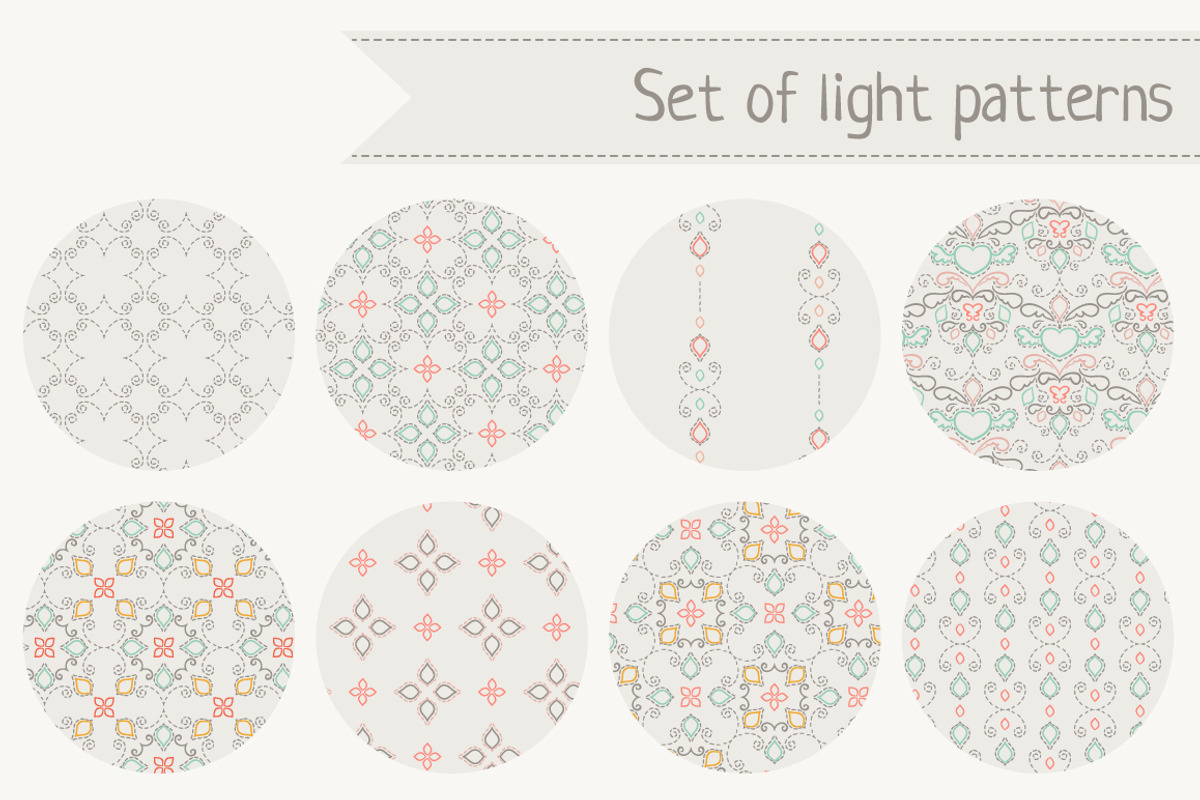 Set of stitched patterns preview 2