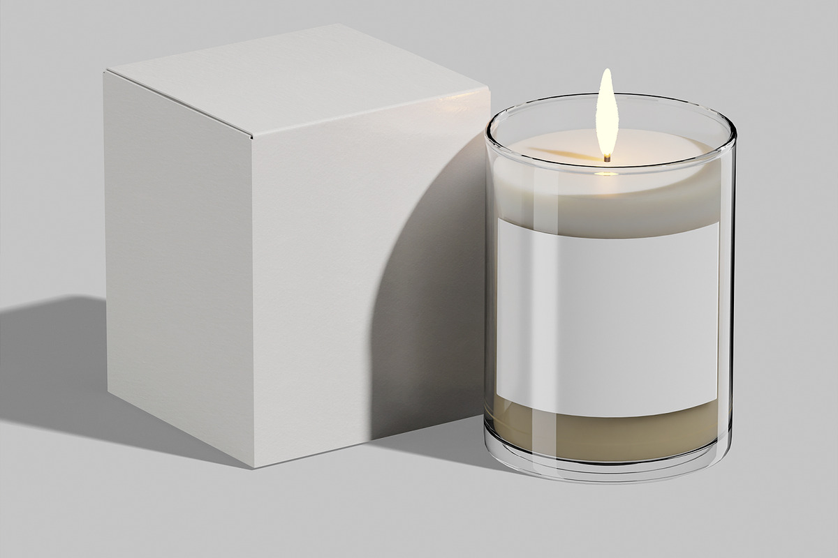 Candle Label Mockup, a Packaging Mockup by Unerispace (Photo 3 of 5)