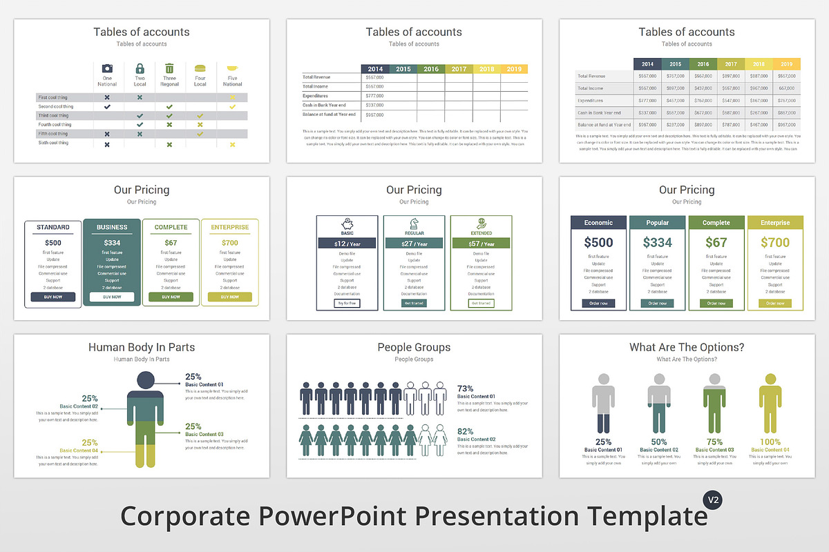 Corporate PowerPoint Template, a Presentation Template by GraphicStan (Photo 16 of 31)